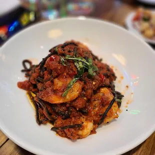 Squid Ink Paste ( Shrimp Fra Diavolo)