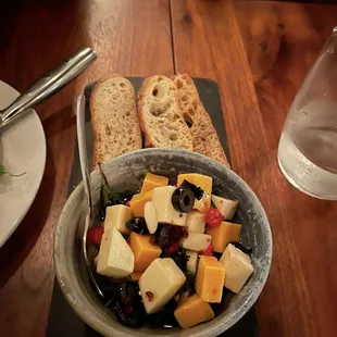 Marinated cheeses