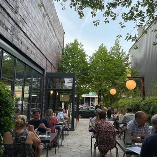 Outdoor patio dining