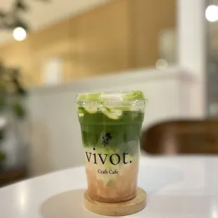 guava matcha w coconut cream top! PTL !