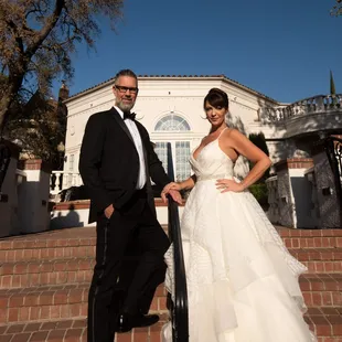 The front steps of Vizcaya.