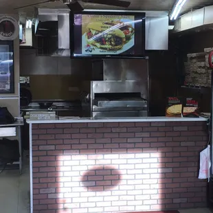 the kitchen of a restaurant