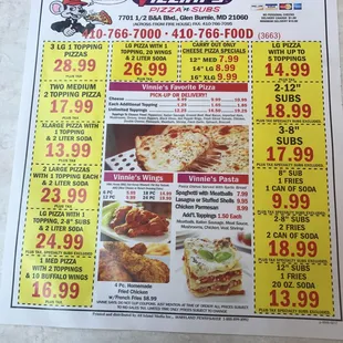 Menu, side 2, July 2017