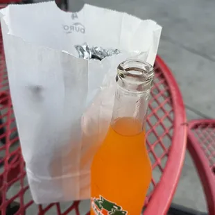 Burrito and my favorite drink