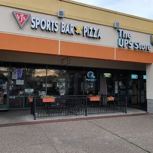 VJ Sports Bar, next to UPS &amp; CVS