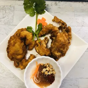 Soft shell crab with tamarind sauce