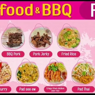 VKM thaifood &amp; bbq menu items