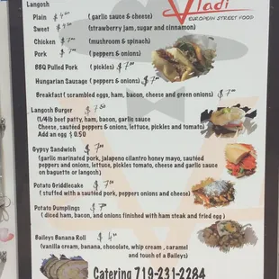 Vladi's Menu