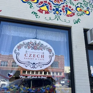 a reflection in the window