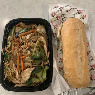 Chicken Lo Mein &amp; Pork Bahn Mi