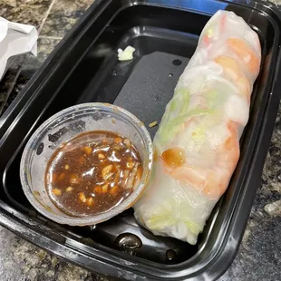1 of 2 spring rolls to go