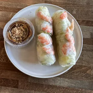 Shrimp spring rolls