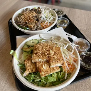 VN Pork Bowl, Tofu Bowl