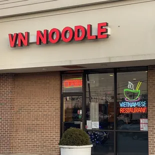 the front of the restaurant