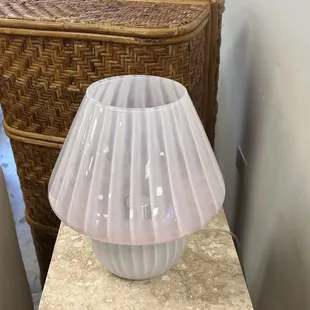 Murano glass pink lamp