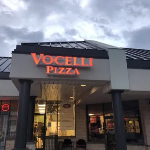 the front of the restaurant