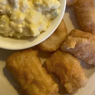 Cod with potato salad