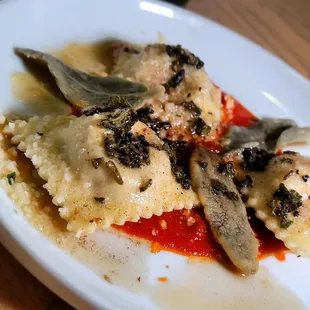 Squash ravioli