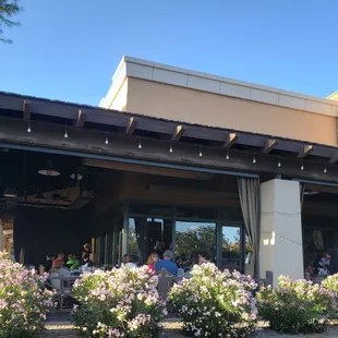 Outdoor patio seating.