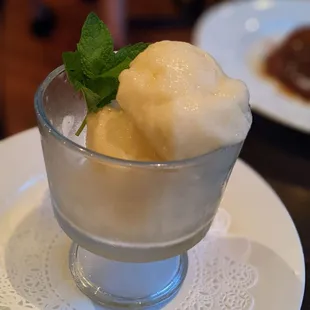 Pineapple sorbet