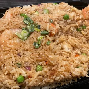 Shrimp fried rice.