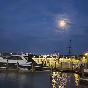 Dockside patio view.