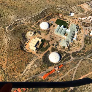 Flying over Biosphere 2