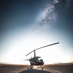 Robinson R44 Helicopter with leather seats and air conditioning