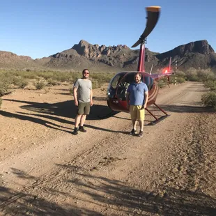 Take a helicopter ride from White Stallion Ranch