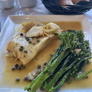 Halibut piccata