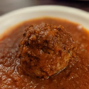 Single meatball. Pretty good size and yummy.