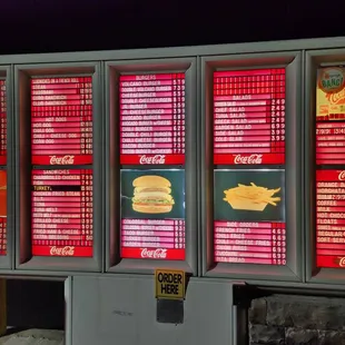 Volcano Burger menu with prices as of October 2023.