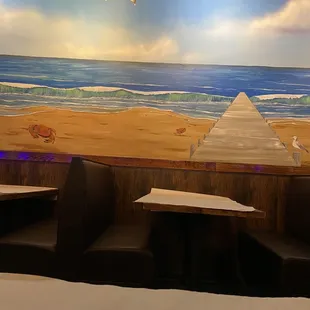 sushi and sashimi, interior