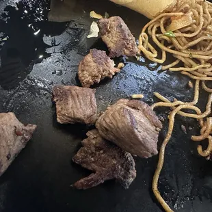Dry over cooked steak