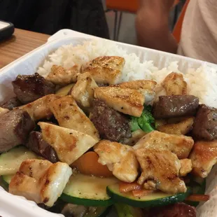 Chicken and Steak Hibachi