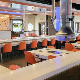 Interior of restaurant