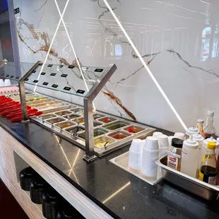 sushi and sashimi, interior