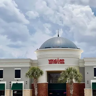 Outside view of Volcano Hot Pot and BBQ in the Winter Garden Village, in Winter Garden, Florida.