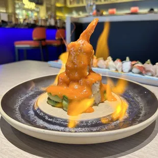 Flaming Volcano Roll
