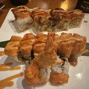 #20. Sunset Roll #22. Spicy Beach Roll