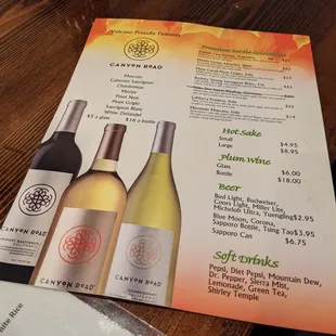 not much of a wine list but the price is decent