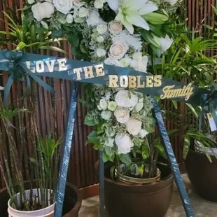 Funeral Cross Floral Arrangement