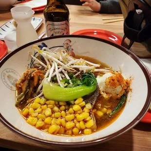 Brisket Ramen with Kimchi. Perfect for a chilly winter night.