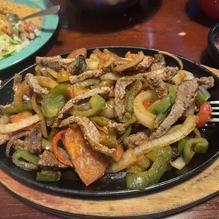 Beef fajitas