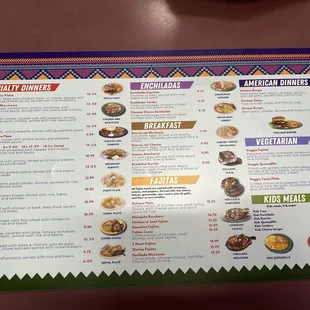 Menu Side 2