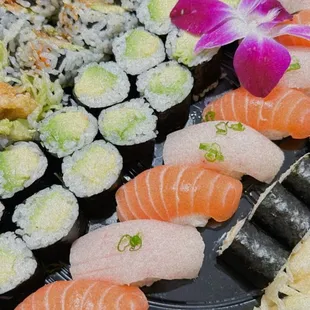 sushi, food, sashimi, sushi and sashimi