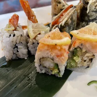 Citrus Roll in the front volcano in the back.