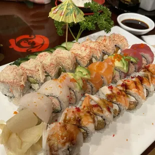sushi, sushi and sashimi, sashimi, food