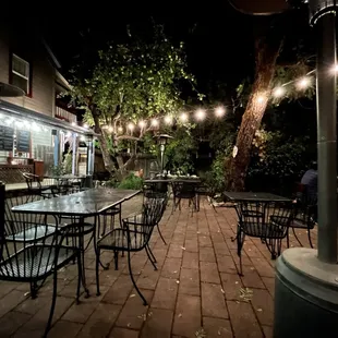Not usually this empty, it was close to closing time and chilly out that night, but we enjoyed having the patio to ourselves :)
