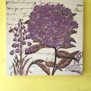 Wall painting next to tv